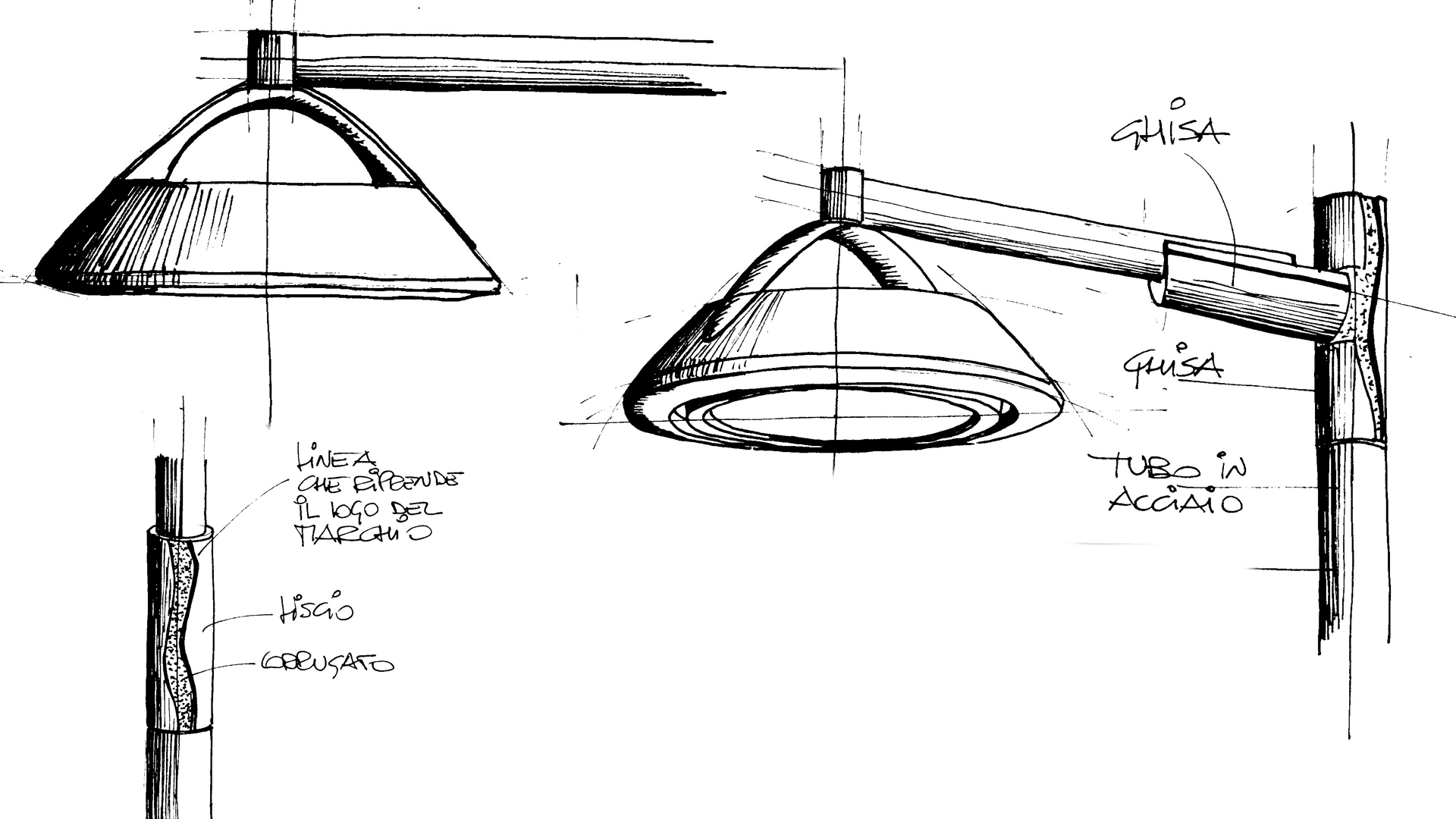 Sketch design DELOS - Illuminazione urbana LED strade residenziali con DELOS - AEC Illuminazione