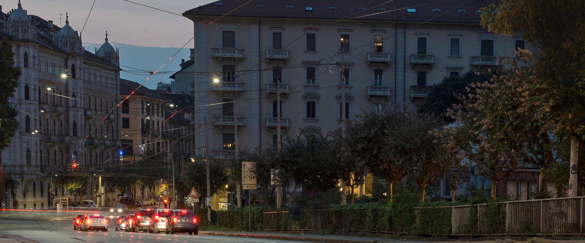 Illuminazione LED stradale e urbana a tesata