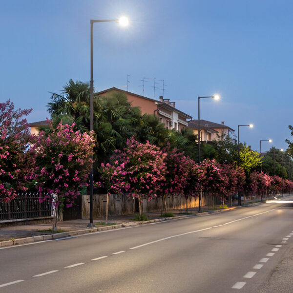 Lampione led per illuminazione urbana.