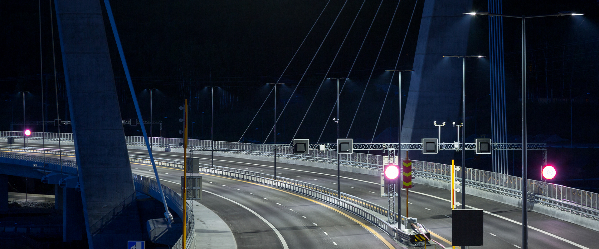 Illuminazione stradale LED del Farris Bridge