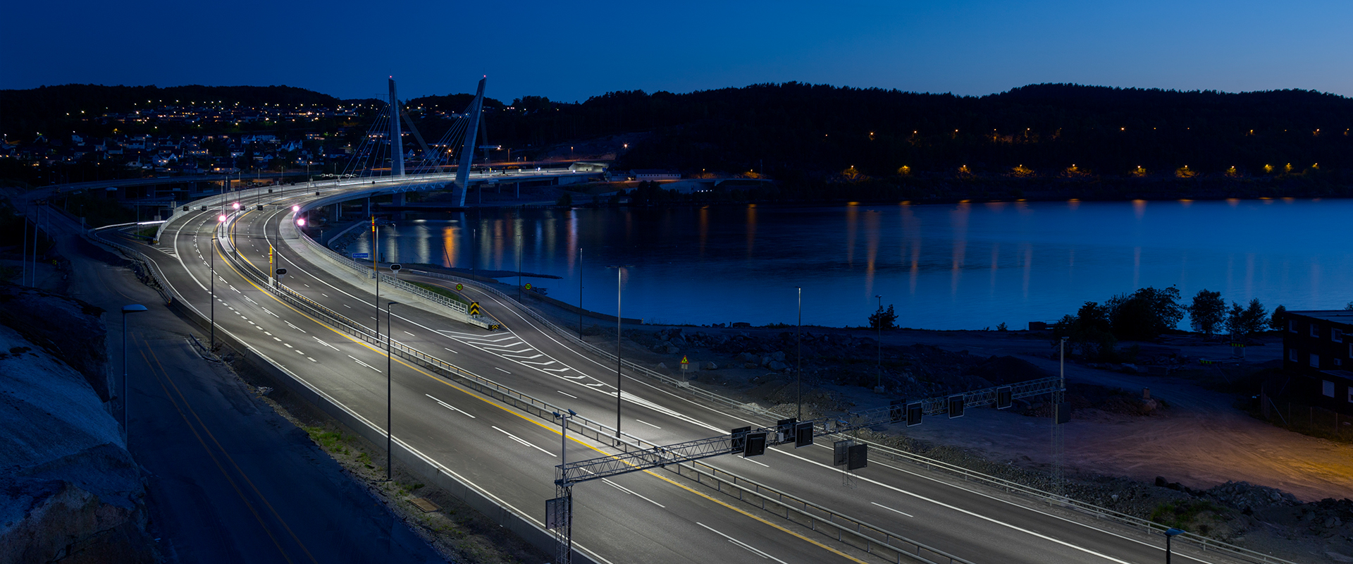 Illuminazione LED del ponte di Larvik