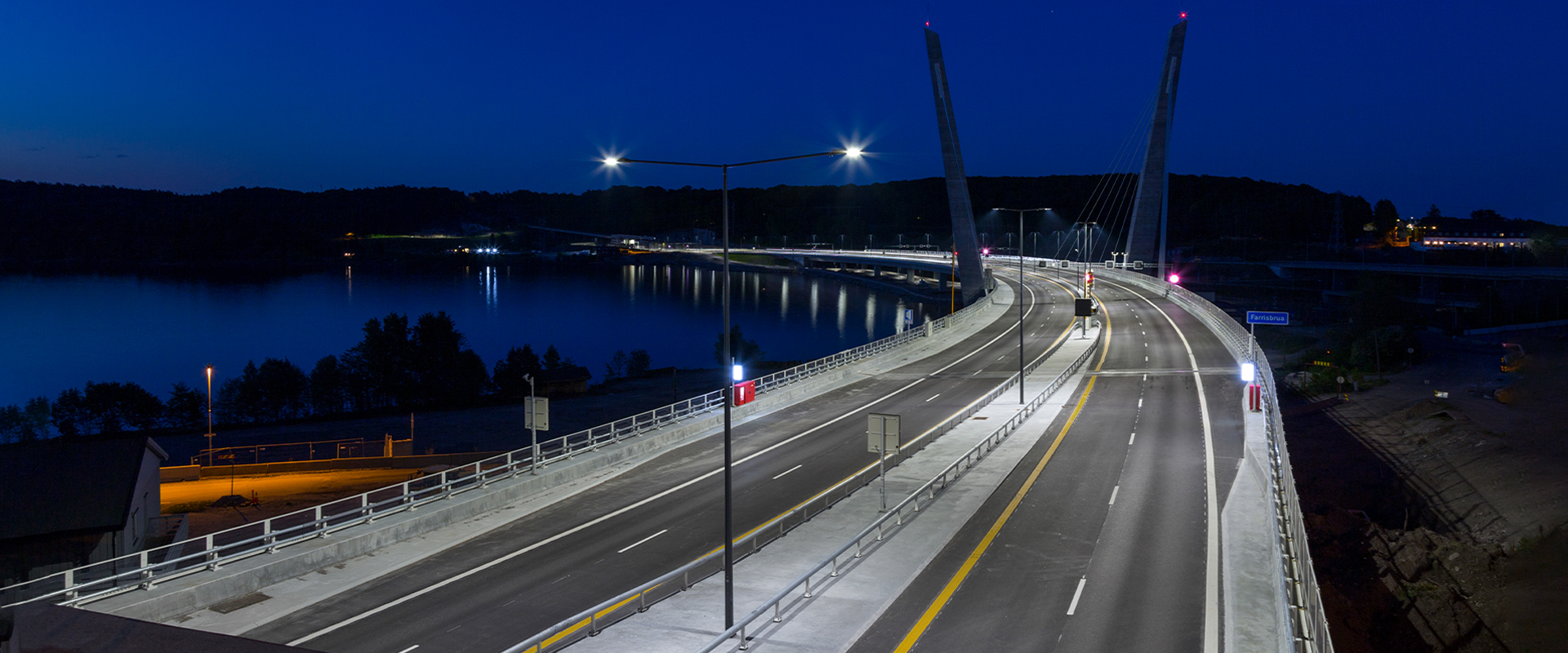 Illuminazione LED del ponte di Larvik