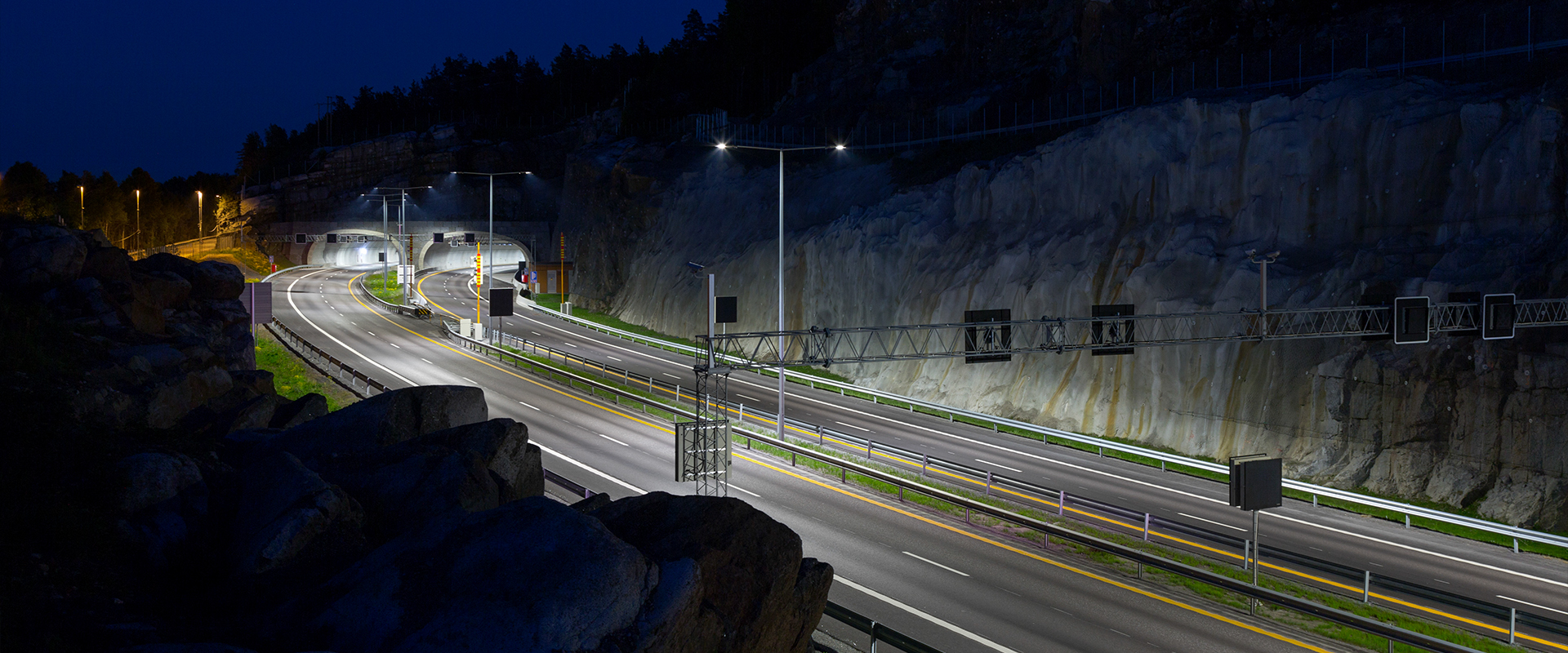 Illuminazione stradale LED del Farris Bridge