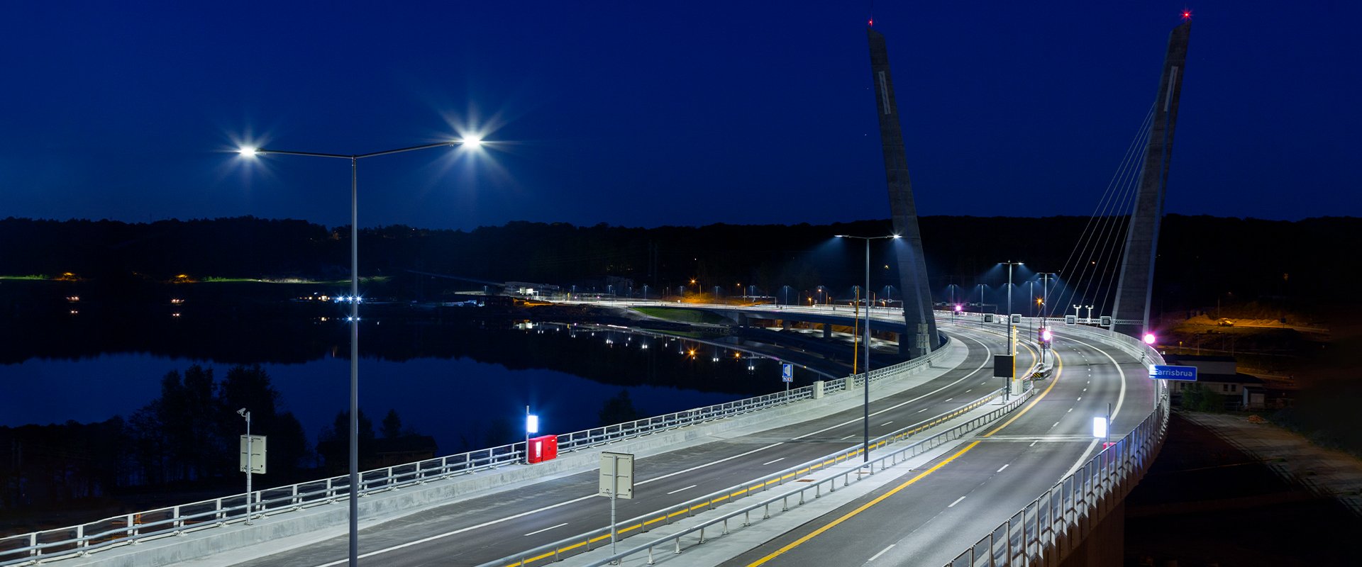 Illuminazione LED del ponte di Larvik