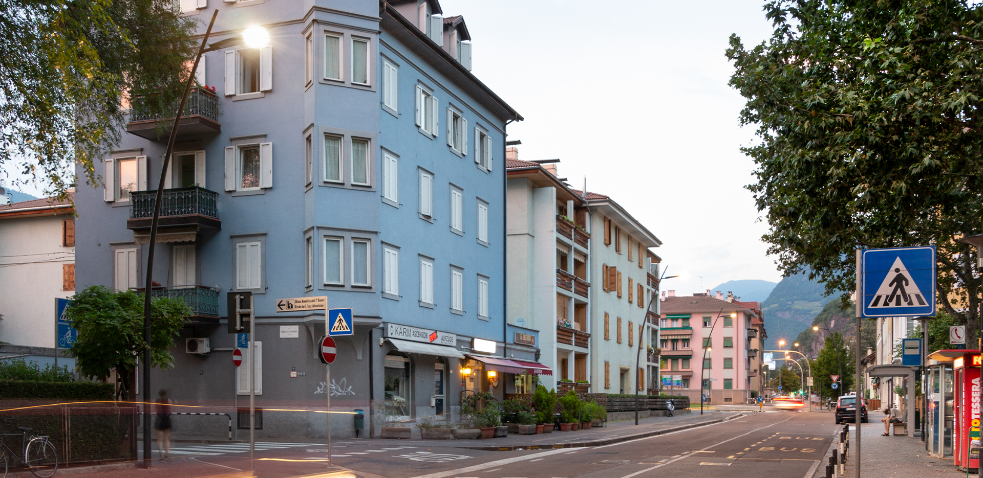 illuminazione delle strade di Bolzano