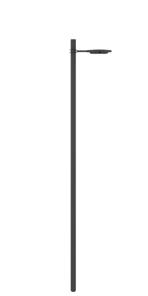 2 PZ Staffa Per Lampione Stradale BIANCA Palo Supporto Per Faro Solare 48cm