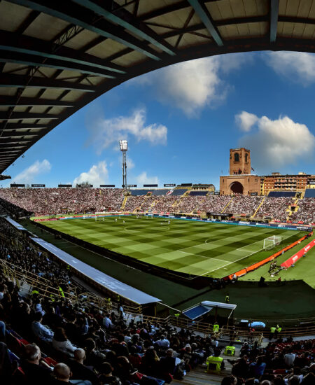 Nuova illuminazione LED Stadio Renato Dall'Ara Bologna - AEC Illuminazione